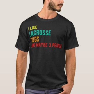 Camiseta Cães Lacrosse fazem anos engraçados como cachorros
