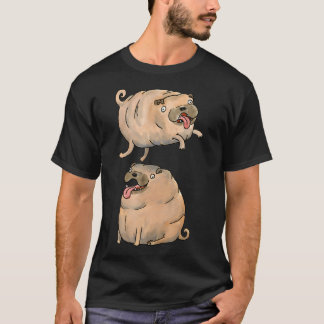 Camiseta Cães legais fazendo alguns truques legais de cacho