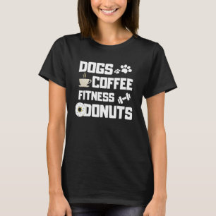 Camiseta Cães Malhações De Café Para Cães Adultos De Gym