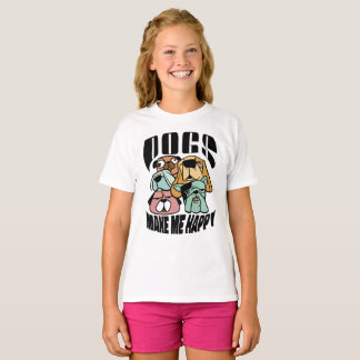 Camiseta Cães Me Fazem Feliz