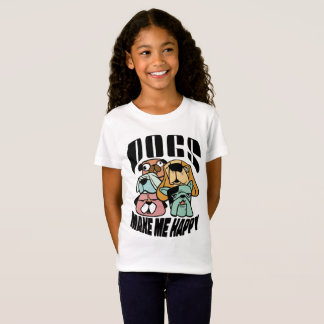 Camiseta Cães Me Fazem Feliz