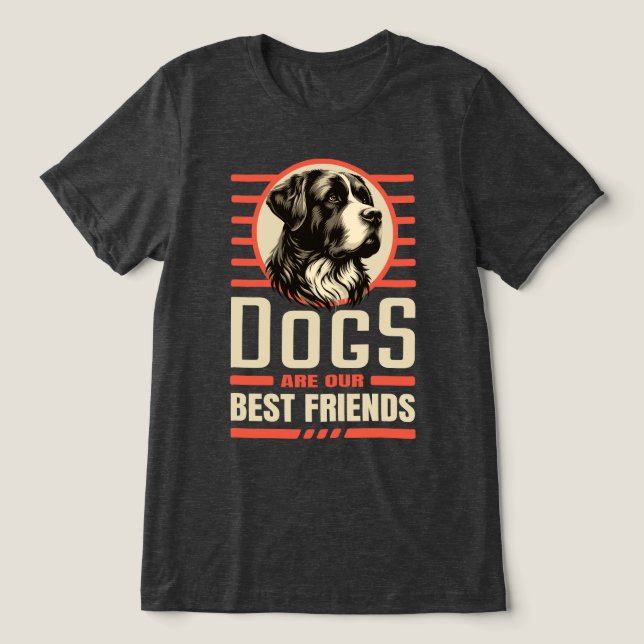 Camiseta Cães melhores amigos (Design frontal)