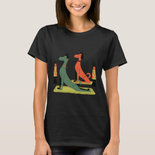 Camiseta Cães Modernos Retro de Meados do Século Estilo 50s
