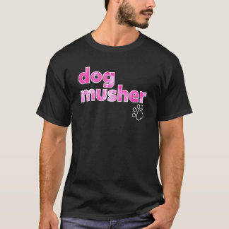 Camiseta Cães Musher Cães de Trenó Correm Cães Siberianos A