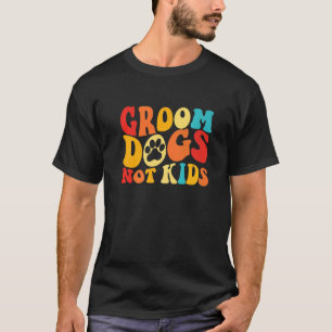 Camiseta Cães Não Crianças Cachorros Tortos Vintagem De Pim