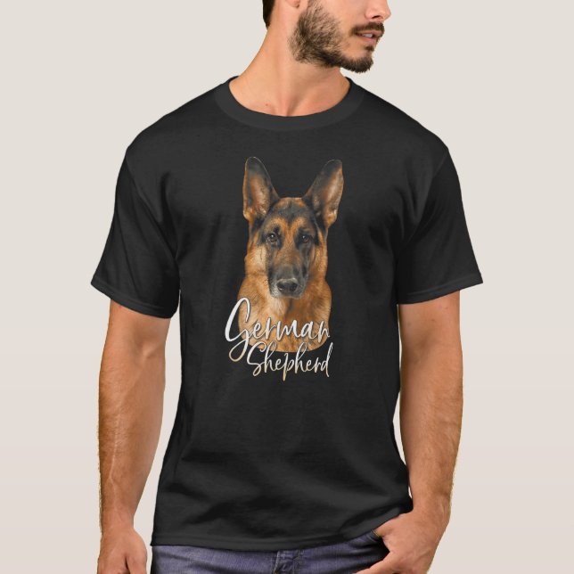 Camiseta Cães Nervosos german shepherd (Frente)