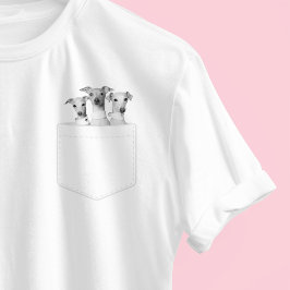 Camiseta Cães no Bolso | Foto de Pet Personalizada Meeko Th