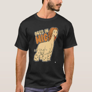 Camiseta Cães No Cabelo Falso Do Wig Wig