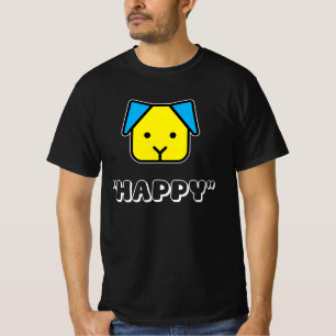 Camiseta “Cães nos Fazem Felizes – Design de Rosto de Cacho