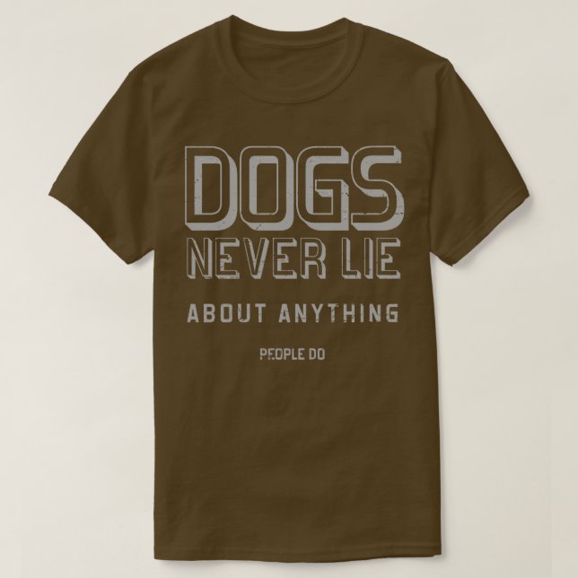 Camiseta Cães Nunca mentem (Frente do Design)