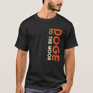 Camiseta Cães Para A Lua Engraçada Mema Dogecoina HDL Tra