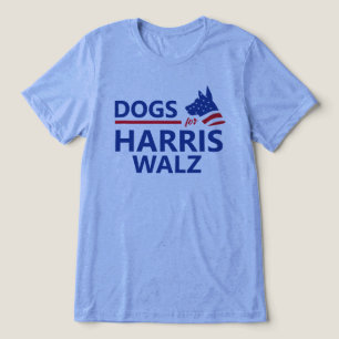 Camiseta Cães para Harris Walz