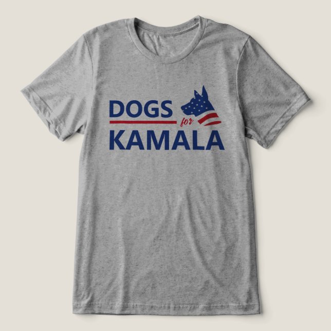 Camiseta Cães para Kamala (Design frontal)