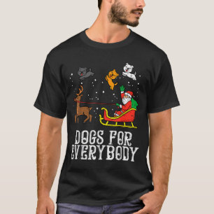 Camiseta Cães Para Todos Papai Noel Natal Engraçado