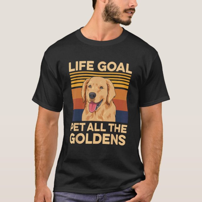 Camiseta Cães para um Proprietário de Retriever Dourado (Frente)