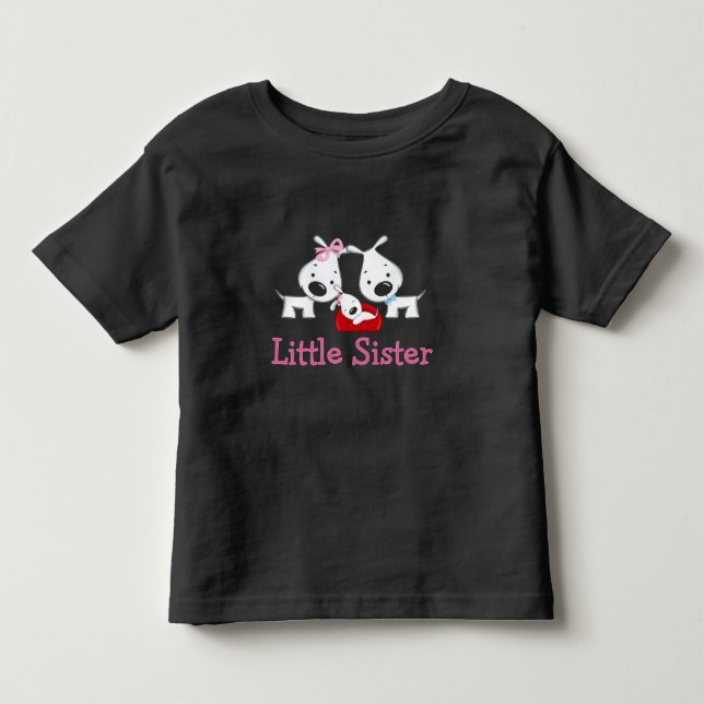 Camiseta Cães Pequena Irmã (Frente)