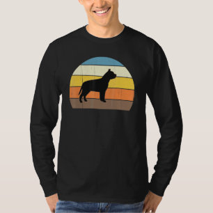 Camiseta Cães Pit Bull Cool Retro Pôr do Sol - Ótimo Dono d