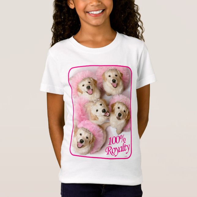 Camiseta Cães Princesas em Tiaras (Frente)