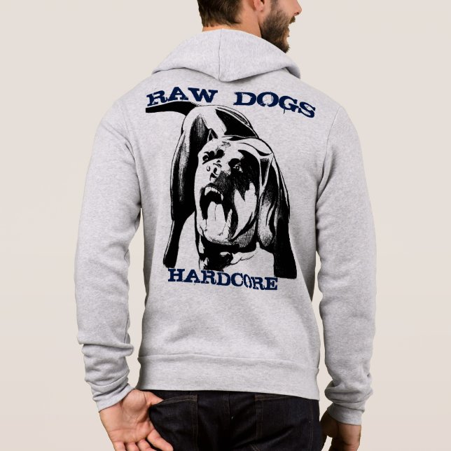 CAMISETA CÃES RAW HARDCORE (Verso)