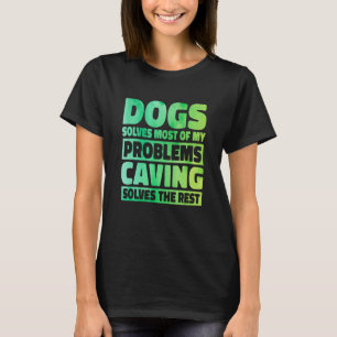 Camiseta Cães resolvem a maioria dos meus problemas. A espe
