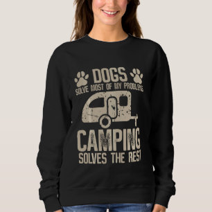 Camiseta Cães Resolvem A Maioria Dos Meus Problemas Acampar