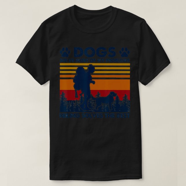 Camiseta Cães Resolvem A Maioria Dos Meus Problemas Caminha (Frente do Design)