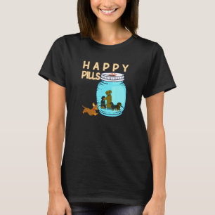 Camiseta Cães Retriever de Pílulas Felizes Mamãe Cachorro D