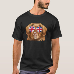 Camiseta Cães Retriever Duck Tolling Reino Unido Óculos de