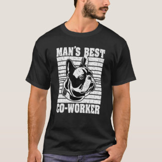 Camiseta Cães São Melhor Colega de Trabalho do Homem Cachor