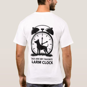 Camiseta Cães São Meu Despertador Favorito - Homens Engraça