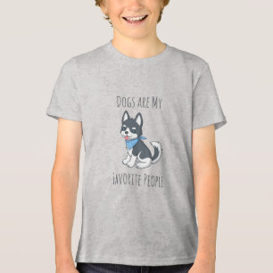 Camiseta Cães são minhas Pessoas Favoritas Cachorro Husky F