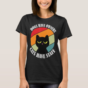 Camiseta Cães têm donos gatos tem meme funcionarios