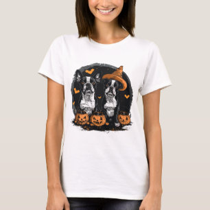 Camiseta Cães Terrier de Boston Halloween