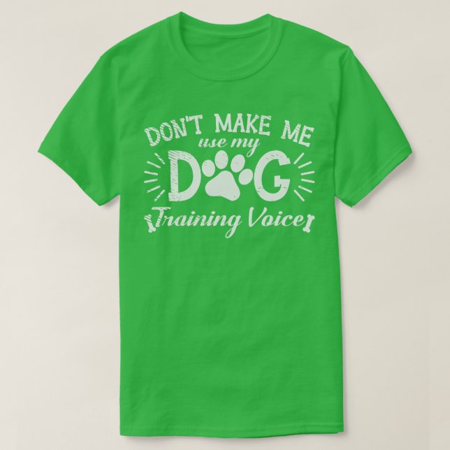 Camiseta Cães Treinando Cachorros Amam Pet Dogers Formador (Frente do Design)
