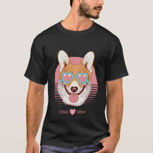 Camiseta Cães Tripulantes Corgi Tenho Amigos em Locais Baix