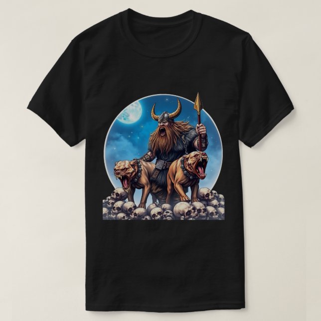 Camiseta Cães Viking 2 (Frente do Design)