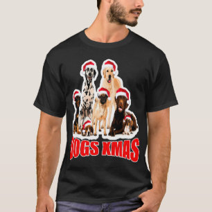 Camiseta Cães X Cães Cães de Natal