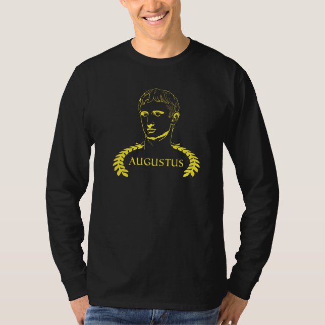 Camiseta Caesar Augustus Império Romano Para A História (Frente)