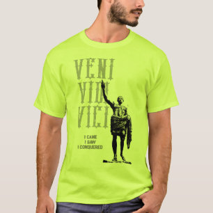 Camiseta Caesar Veni Vidi Vici Segurança Verde Amarelo