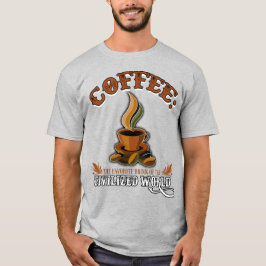 Camiseta Café: A bebida favorita do mundo civilizado