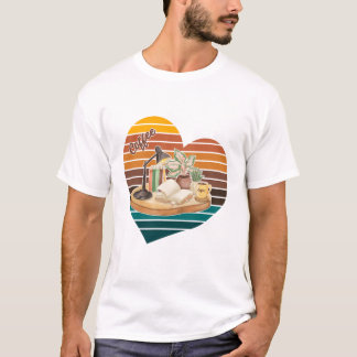 Camiseta Café Açúcar Mascavo Livros Retro Canto de Leitura