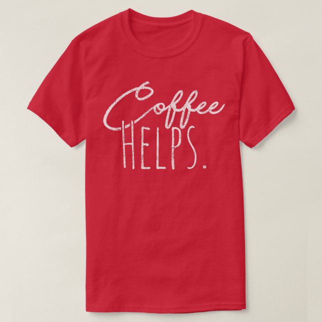 Camiseta Café ajuda (Frente do Design)