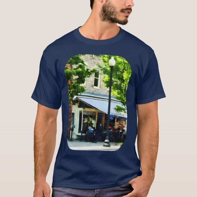 Camiseta Cafe Albany NY retro (Frente)