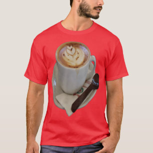Camiseta Café Americano com Tulip Design e Chocolate S