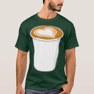 Camiseta Café Amor Copo de Café Arte para Cafeína
