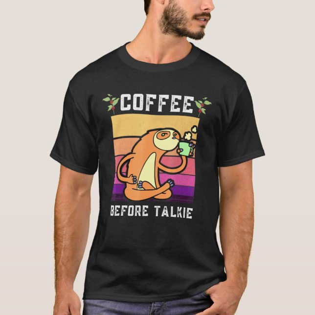 Camiseta Café Antes de Talkie Sloth (Frente)
