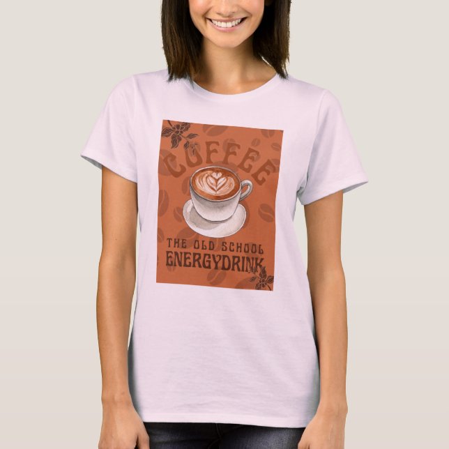 Camiseta Café | Antiga Bebida Energética Escolar (Frente)