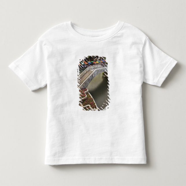 Camiseta Café ao ar livre ao longo da River Walk e ponte so (Frente)
