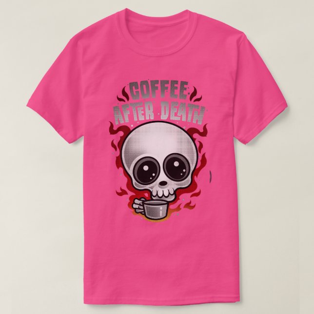 CAMISETA CAFÉ APÓS MORTE (Frente do Design)