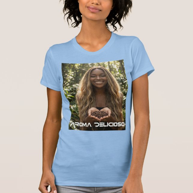 CAMISETA CAFÉ - AROMA DELICIOSO (Frente)